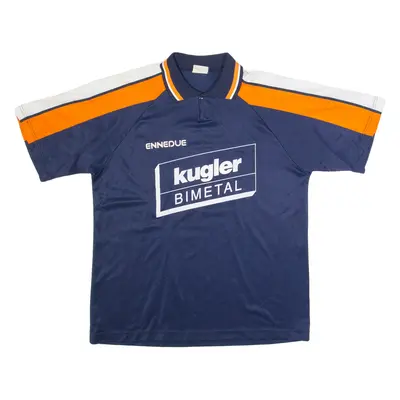 ENNEDUE Mens Polo Shirt Blue L
