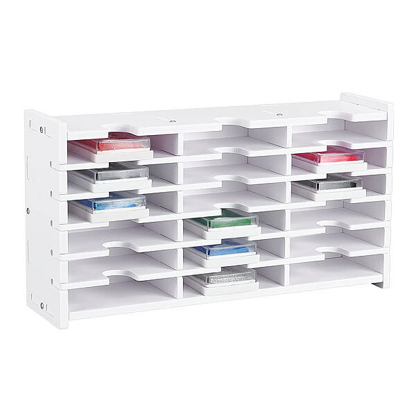18 Grids PVC Plastic Inkpad Storage Holder