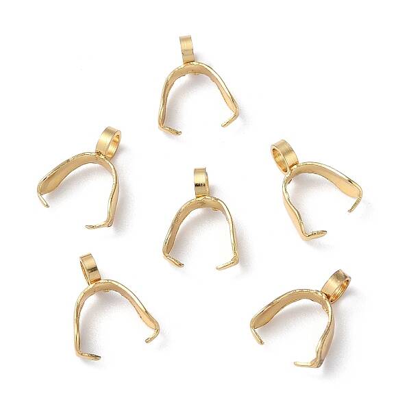201 Stainless Steel Pendant Pinch Bails
