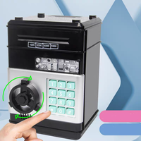 Electronic Piggy Bank with ATM Function & Password Code Lock | Kids Coin Money Savings Box Safe Cash Coin Can Toy, Mini ATM B...