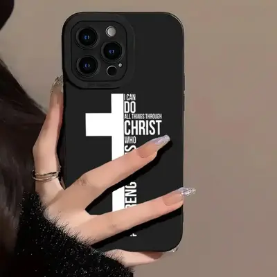 Letter Pattern Phone Case, TPU All-inclusive & Drop-resistant Protective Case, Mobile Phone Protection Accessories for iPhone...