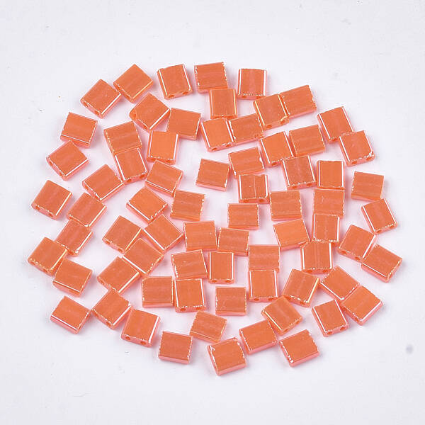 2-Hole Opaque Glass Seed Beads