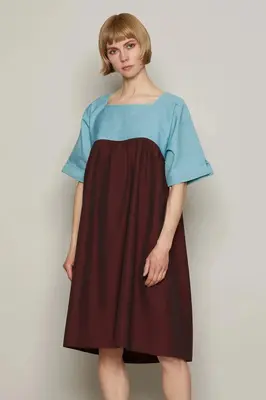 Cher Ami Dress (Burgundy) | size: XL