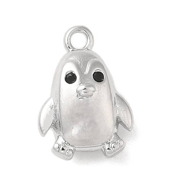 Brass Micro Pave Cubic Zirconia Charms