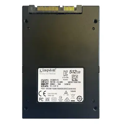 SKC600/512G Kingston KC600 Series 512GB Triple-Level Cell SATA 3Gb/s 3D NAND (XTS-AES 256-bit Encryption) 2.5 Inch Solid Stat...