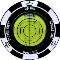 Golf Ball Marker, 1 Count Portable Golf Ball Line Marker, Bubble Level Golf Putting Green Reading Aid, Gift for Men