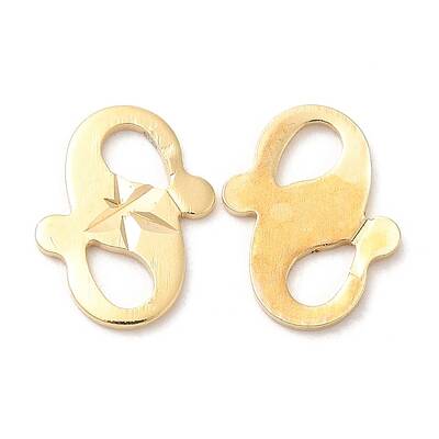 Rack Plating Brass S-Hook Clasps