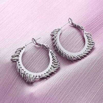 Brass Hoop Earrings