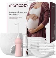 Momcozy Postpartum Recovery Essentials Kit, 19 PCS Labor Delivery Mom Care Set, Self-Absorbent Disposable Underwear Upside Do...