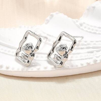 Brass Stud Earrings