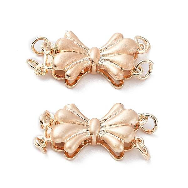 Rack Plating Bowknot Brass Box Clasps