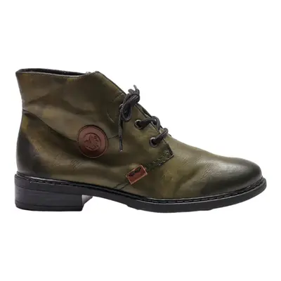 RIEKER Desert Boots Green Synthetic Womens UK 7