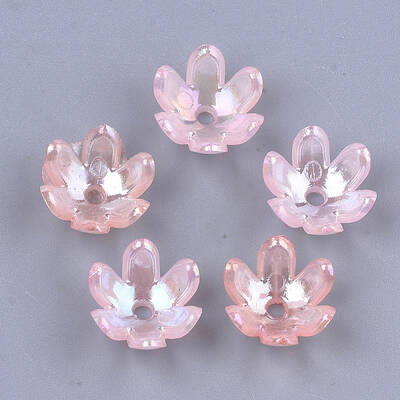 Transparent Acrylic Bead Caps