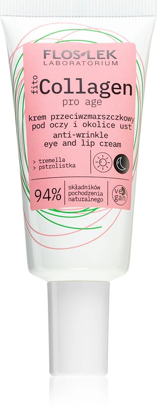 FlosLek Laboratorium Fito Collagen anti-wrinkle day and night cream for the eye and lip contours 30 ml