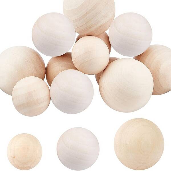Natural Wooden Round Ball