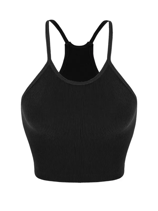 Women's Solid Wireless Sports Bra, Breathable Comfortable Sports Top for Yoga Gym Workout Tennis Pickleball, Ladies Sportswea...