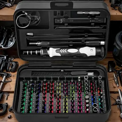 132-in-1 Precision Screwdriver Set, Multifunctional Screwdriver Set with 108 CRV Magnetic Bits, Tool Kit for Electronic Produ...