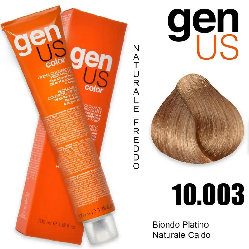 Crema Colorante Permanente Genus 100 Ml 10.003