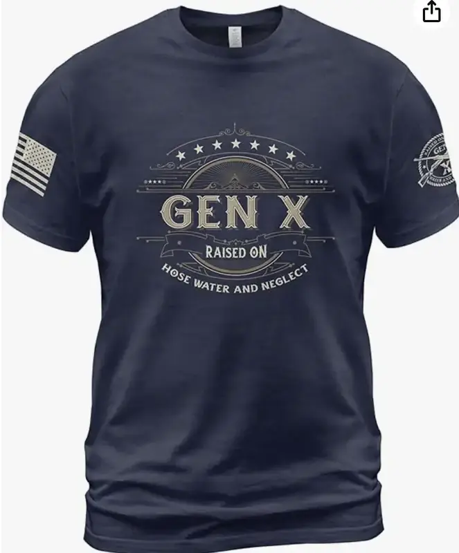 Gen X Raised On Hose Water and Neglect Shirt, Gen X T Shirt Women, Gen X Shirts for Men, Generation X Unisex, T-Shirt, Sweats...