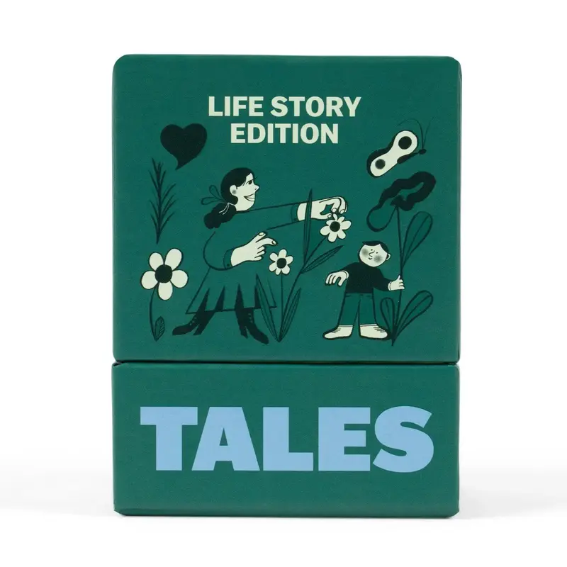 TALES Life Story Edition - 150 Expert-Crafted Question Cards for Preserving Memories & Stories - Premium Matte Finish Card De...