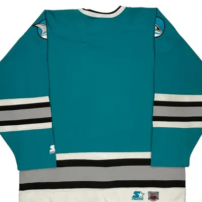 San Jose Sharks Starter Nhl Jersey - 2XL Blue Polyester