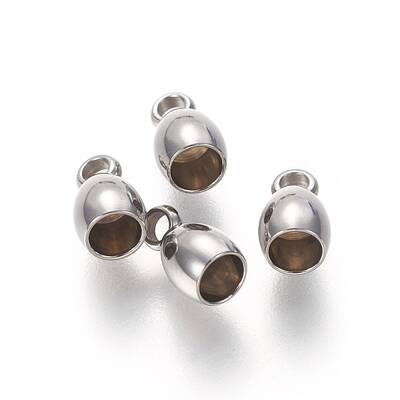Tarnish Resistant 201 Stainless Steel Cord Ends