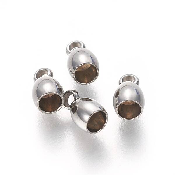 Tarnish Resistant 201 Stainless Steel Cord Ends