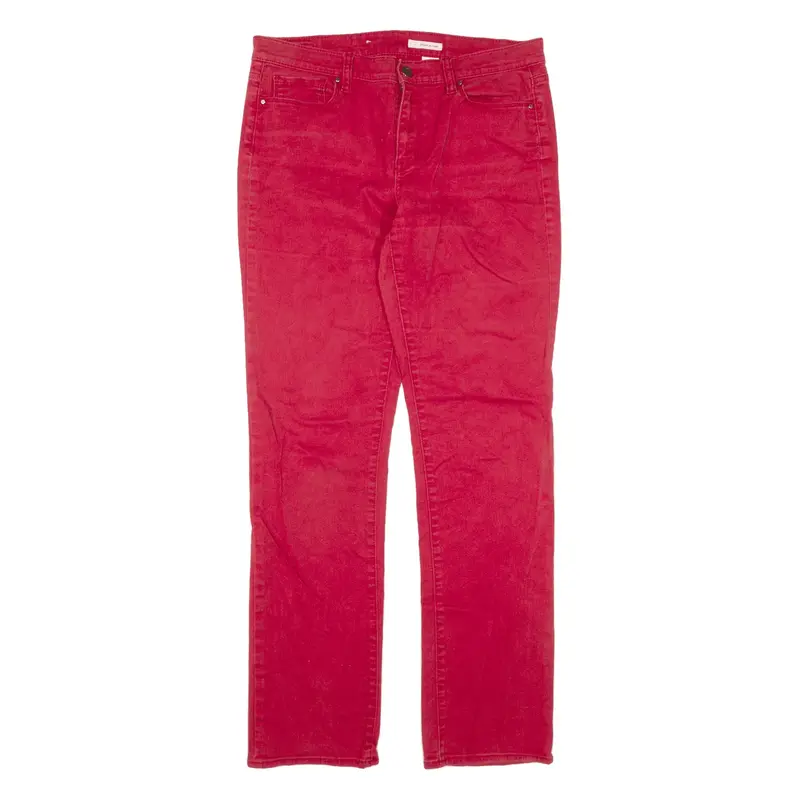 DKNY Jeans Red Denim Slim Straight Womens W32 L30