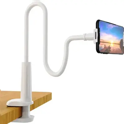 Multifunctional Desktop Phone Holder, 1 Count Summer Adjustable Spiral Design Bracket Clamp, Lazy Bracket For Bedroom, Offic...