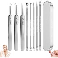 Pimple Extractor,Blackhead Remover Tools,Acne Treatment Tool,Black Head Remover for Face–for Full-Face Use,Gentle on Skin,D...