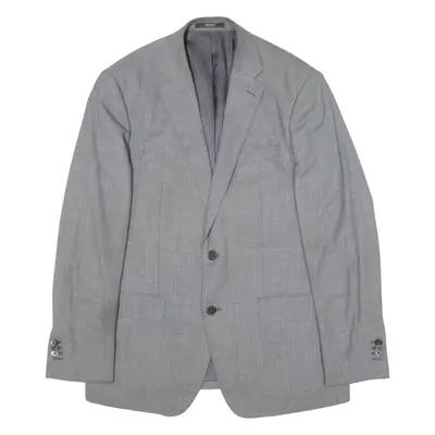 BOGGI Mens Blazer Jacket Grey Knit Wool L