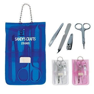 250 Promotional Vinyl Manicure Set - 4 Piece & Portable