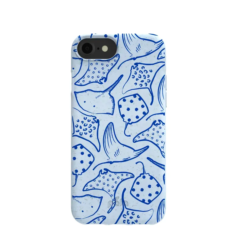 Powder Blue Stingray Fever iPhone 6/6s/7/8/SE Case