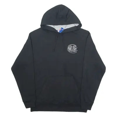 CHAMPION Mens Black Hoodie L