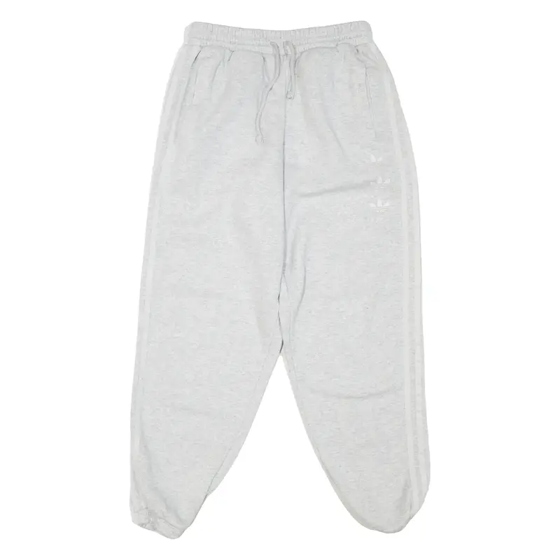 ADIDAS ORIGINALS Womens Joggers Grey Tapered UK 12 W26 L28