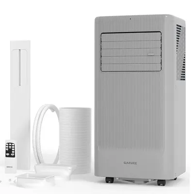 Garvee 8000 BTU Portable Air Conditioner with Cooling, Dehumidifier, Fan 3-IN-1 Indoor AC, Sleep Mode, 24H Timer, 2 Wind Spee...