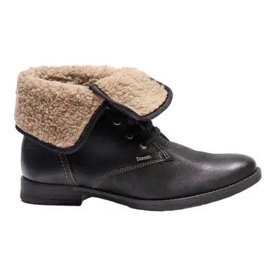 LASOCKI Ankle Boots Black Leather Womens UK 4