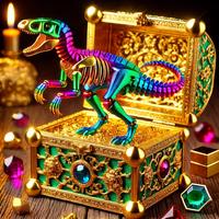 Treasure Box (Craft your own 3d figurine Loot Box) Statue Sculpture