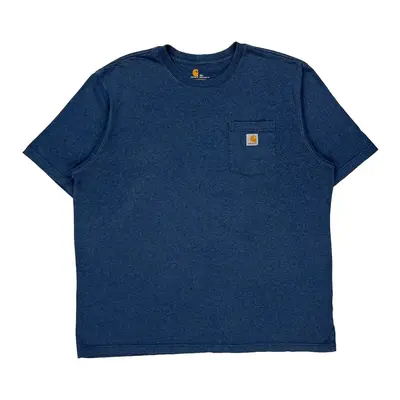 Carhartt T-Shirt - 2XL Blue Cotton
