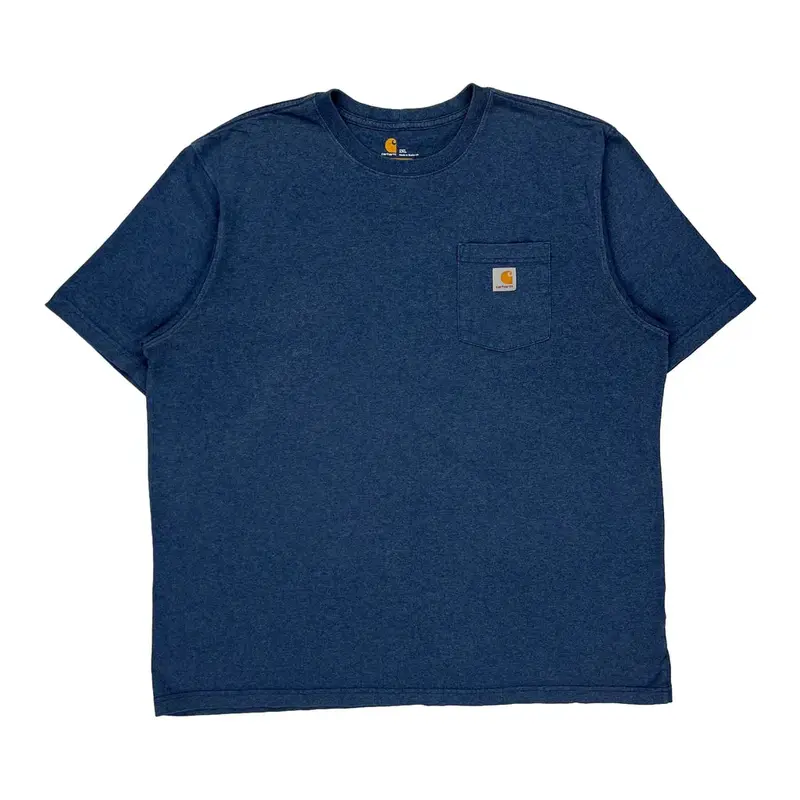 Carhartt T-Shirt - 2XL Blue Cotton