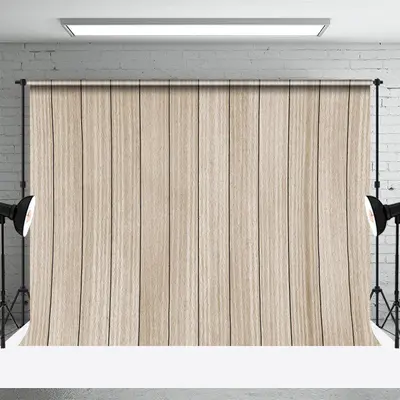 Burlywood Vertical Grain Pastoral Photo Backdrop - Aperturee