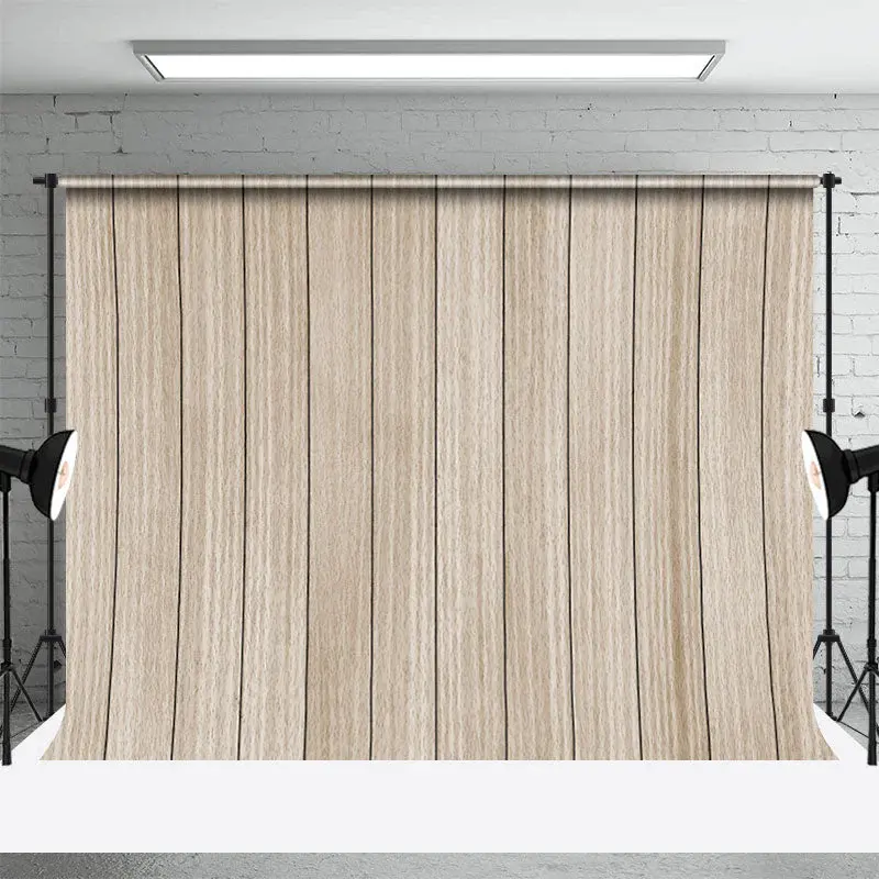Burlywood Vertical Grain Pastoral Photo Backdrop - Aperturee