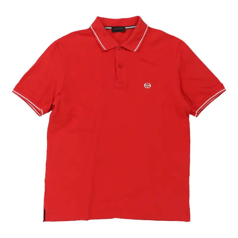 Sergio Tacchini Polo Shirt - Medium Red Cotton