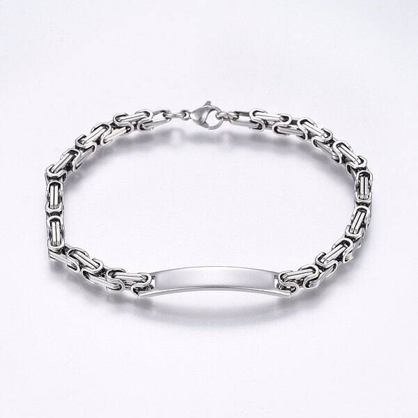 Tarnish Resistant 201 Stainless Steel ID Bracelets