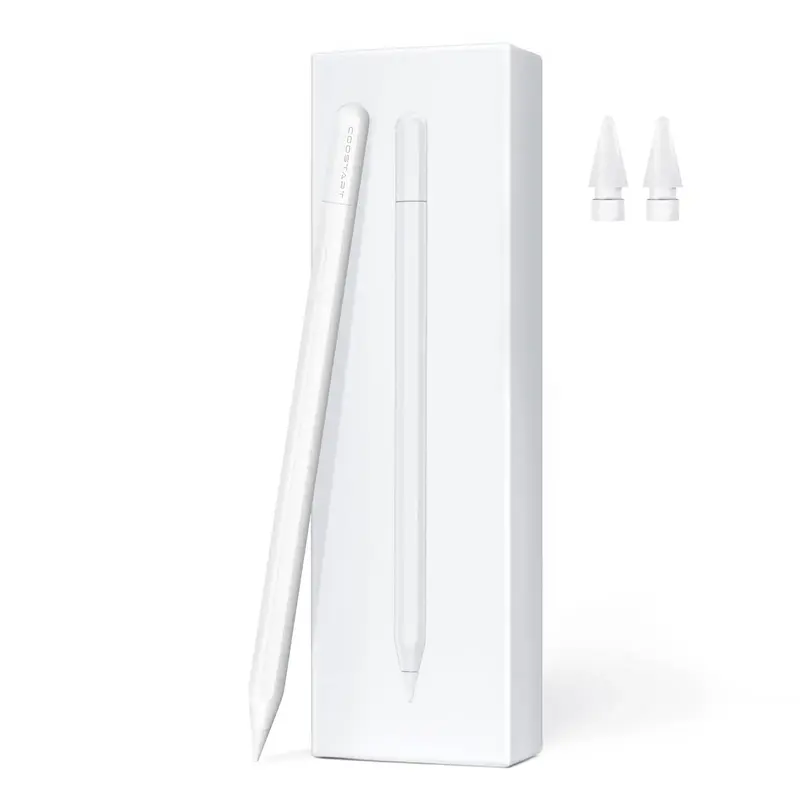 Capacitive iPad Stylus with Palm Rejection for iPad 9th 10th Generation 2018-2025 Fast Charge Active Pencil Bluetooth Tilt Se...