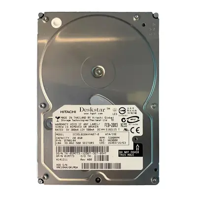 1M773 Dell 20GB 7200RPM ATA-100 2MB Cache 3.5-Inch Hard Drive