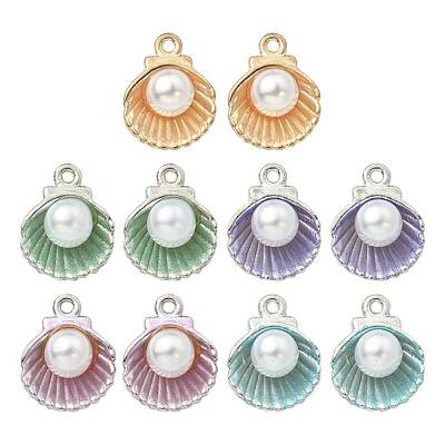 10Pcs 5 Colors Alloy Enamel Charms