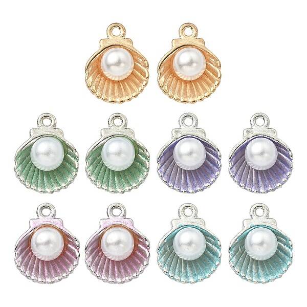 10Pcs 5 Colors Alloy Enamel Charms