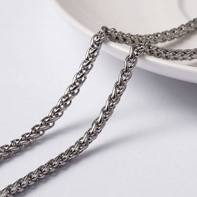 Tarnish Resistant 304 Stainless Steel Wheat Chains