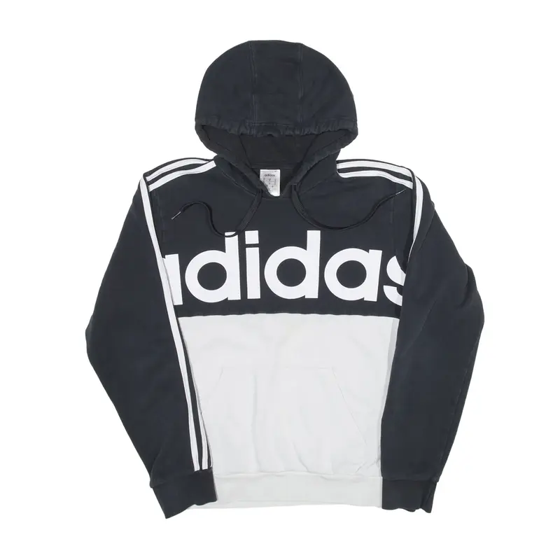 ADIDAS Hoodie Black Pullover Womens S